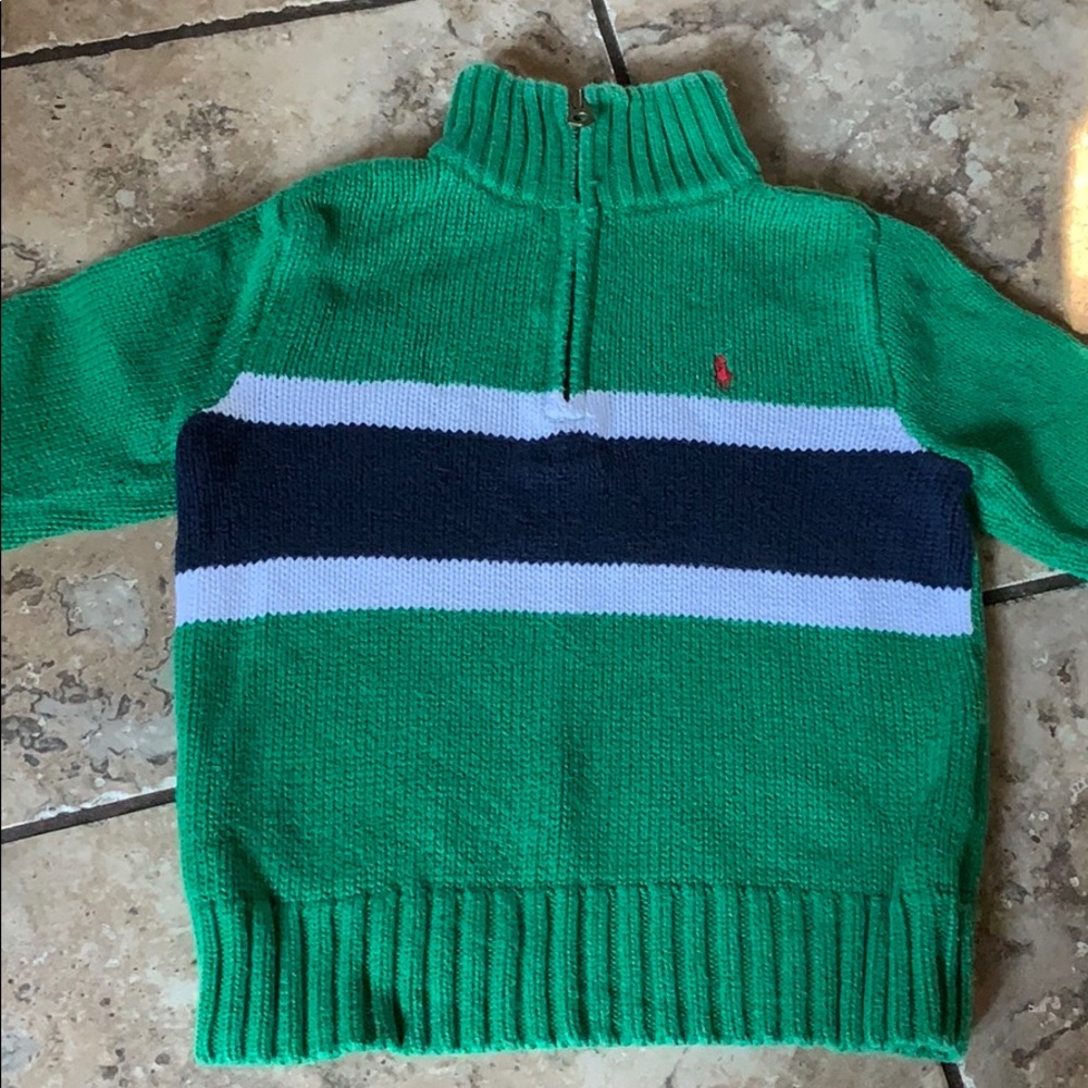 Polo half zip sweater